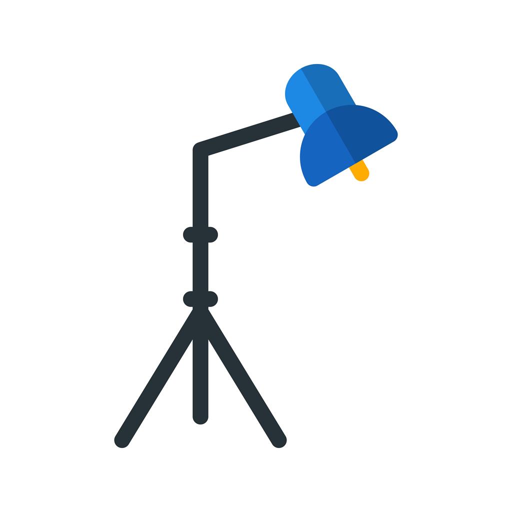 Light Stand I Flat Multicolor Icon