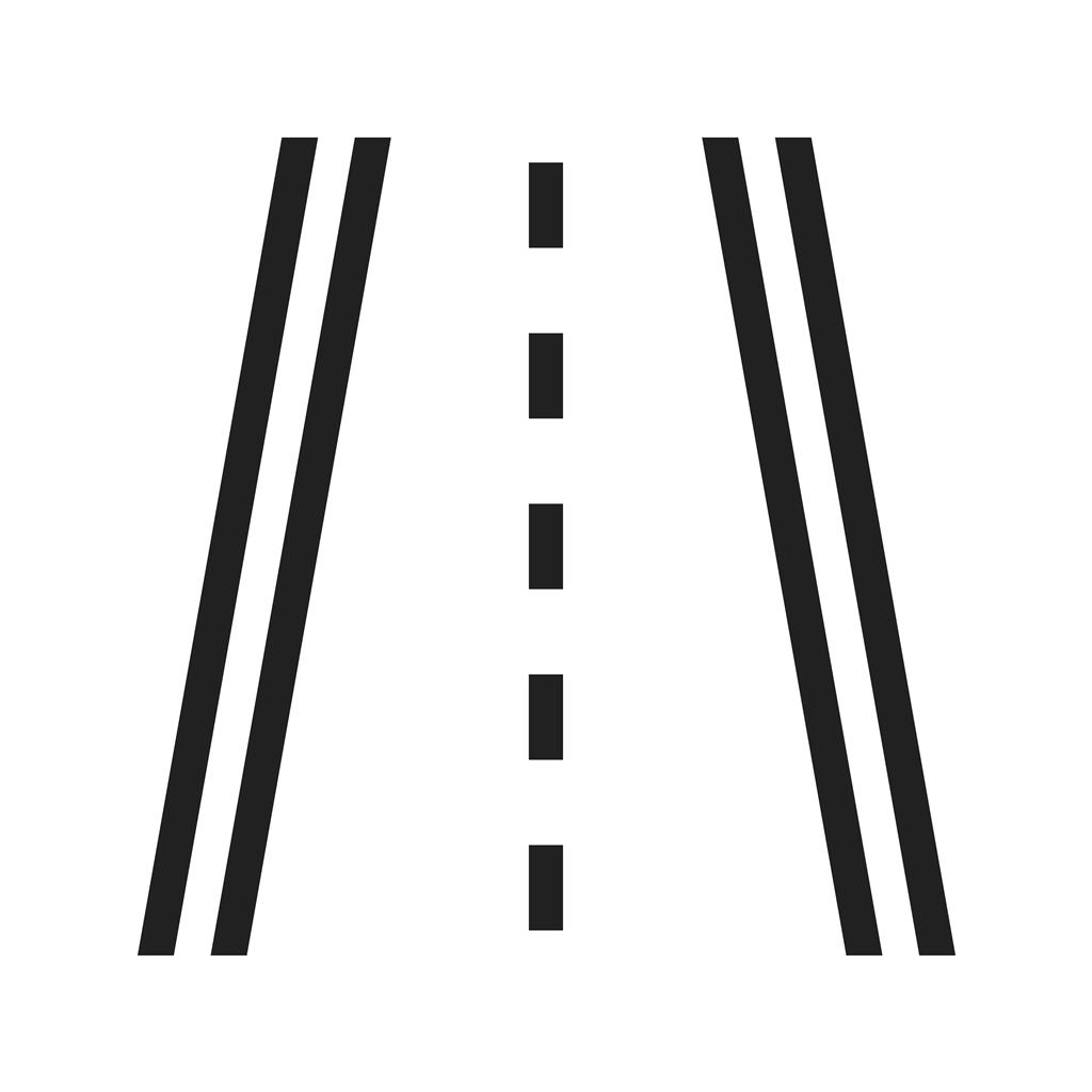 Highway Line Icon - IconBunny