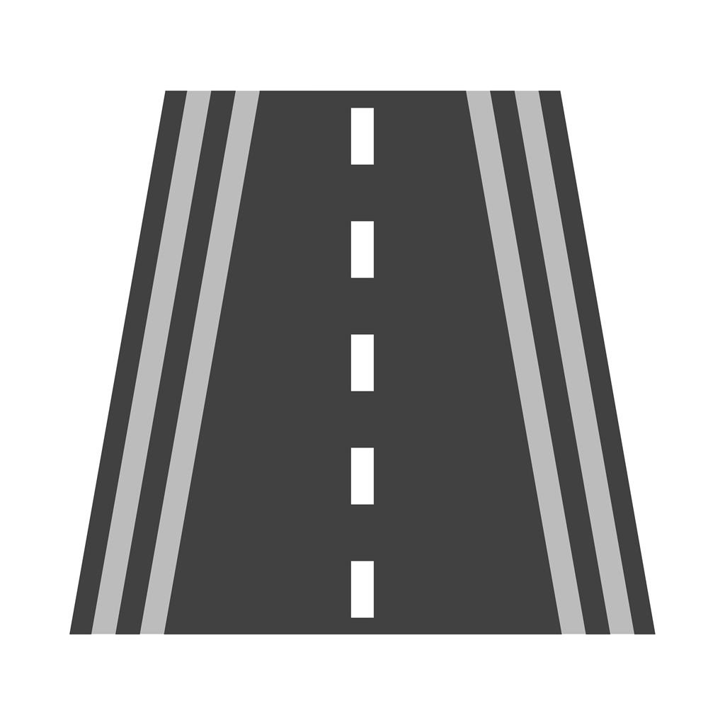 Highway Greyscale Icon - IconBunny