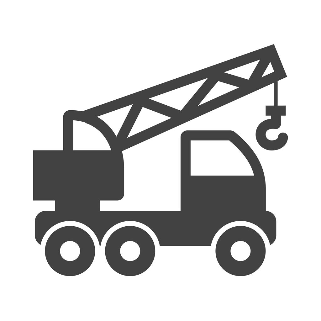 Crane Glyph Icon - IconBunny