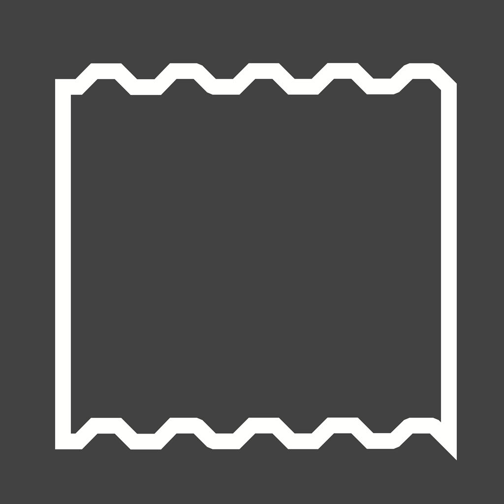 Metal Sheet Line Inverted Icon - IconBunny