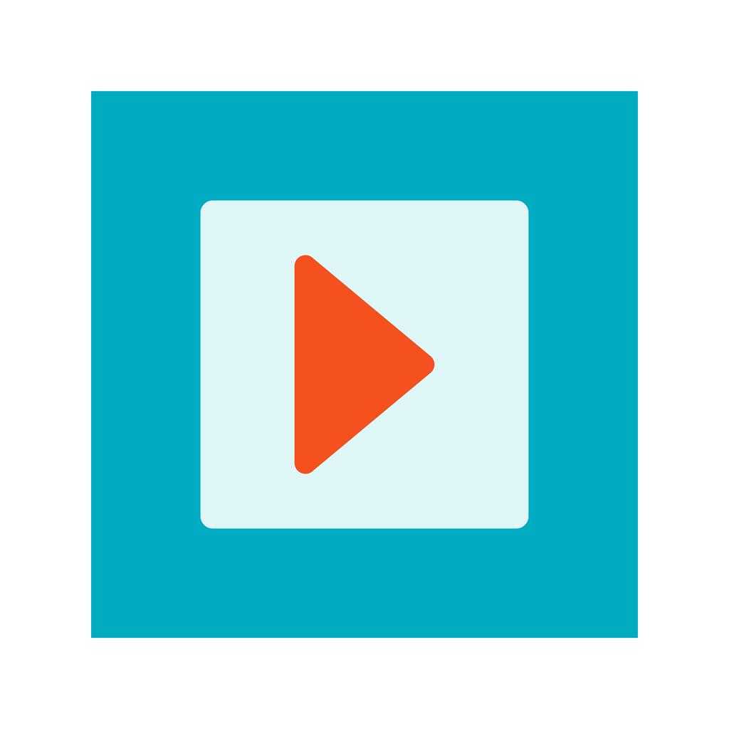 Video Flat Multicolor Icon