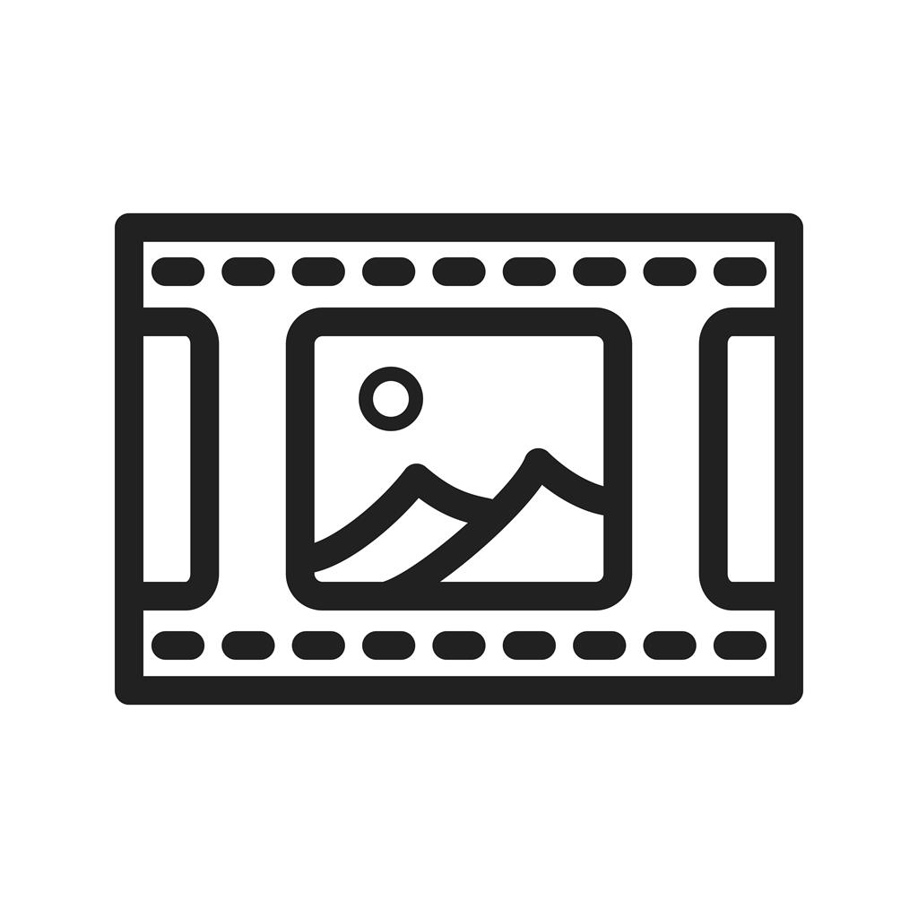 Pictures Reel Line Icon