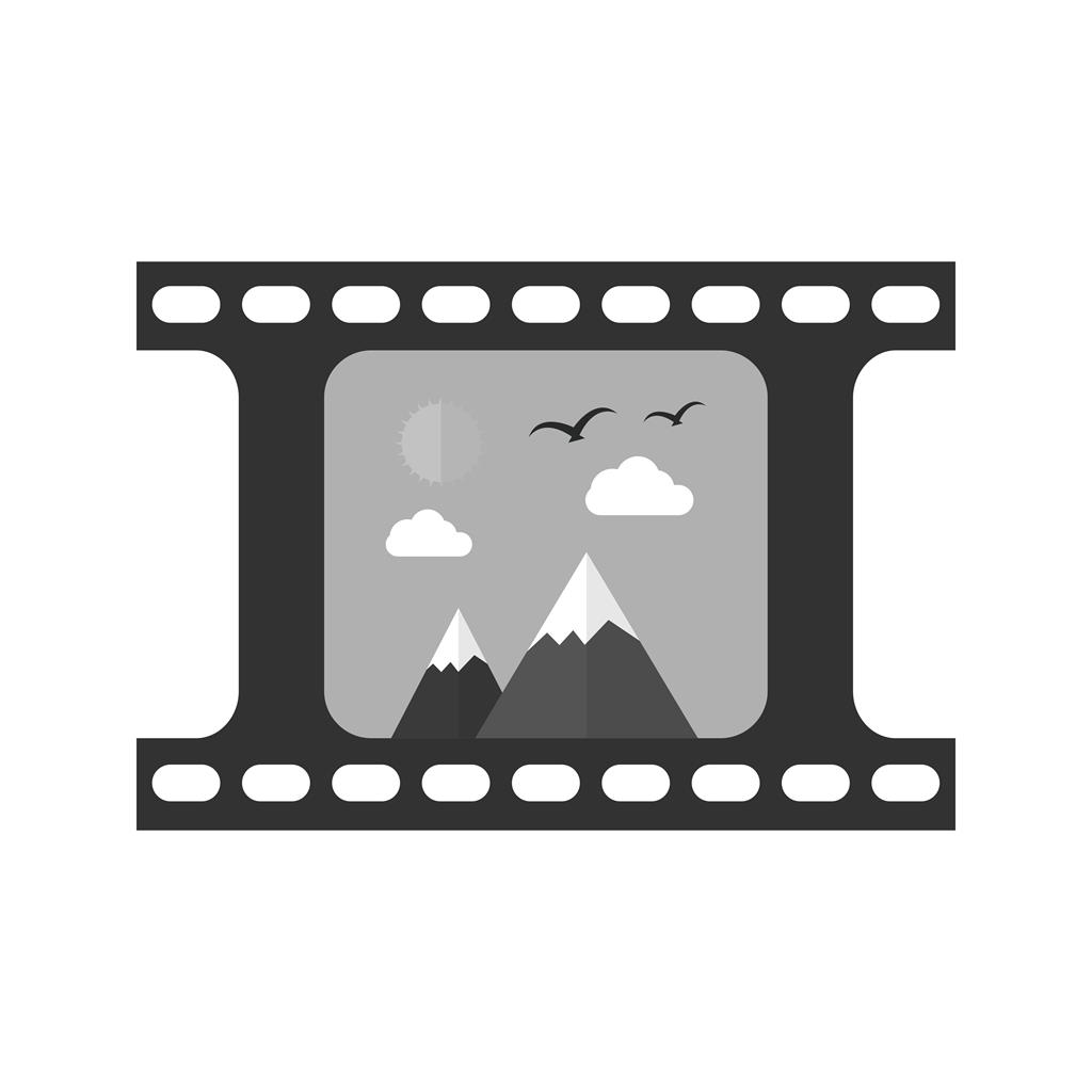 Pictures Reel Greyscale Icon