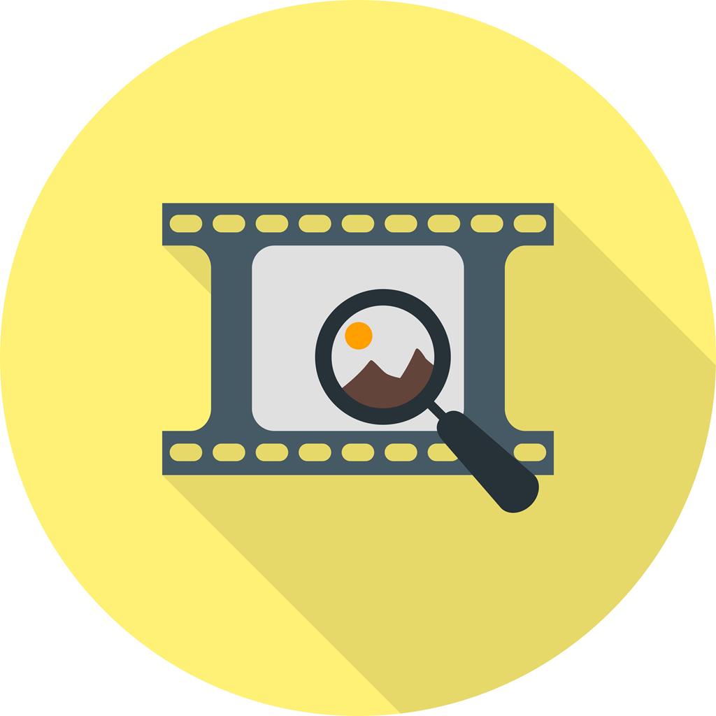 Find Picture Flat Shadowed Icon