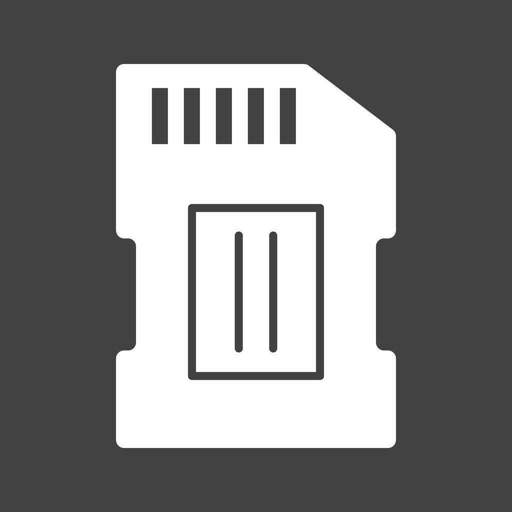 Chip Glyph Inverted Icon