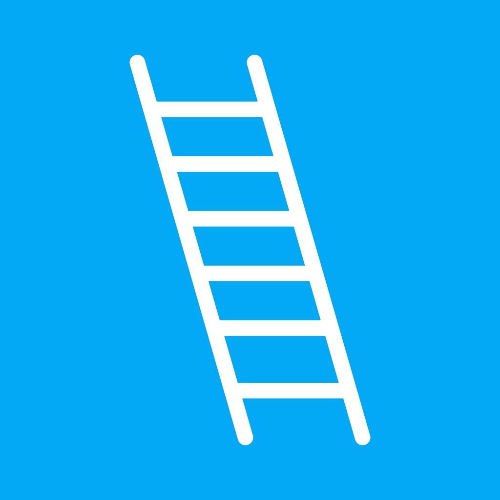 Ladder Line Multicolor B/G Icon - IconBunny