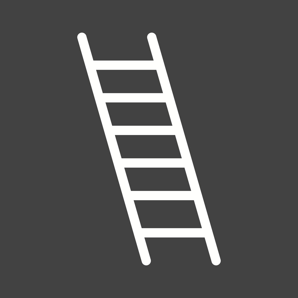 Ladder Glyph Inverted Icon - IconBunny