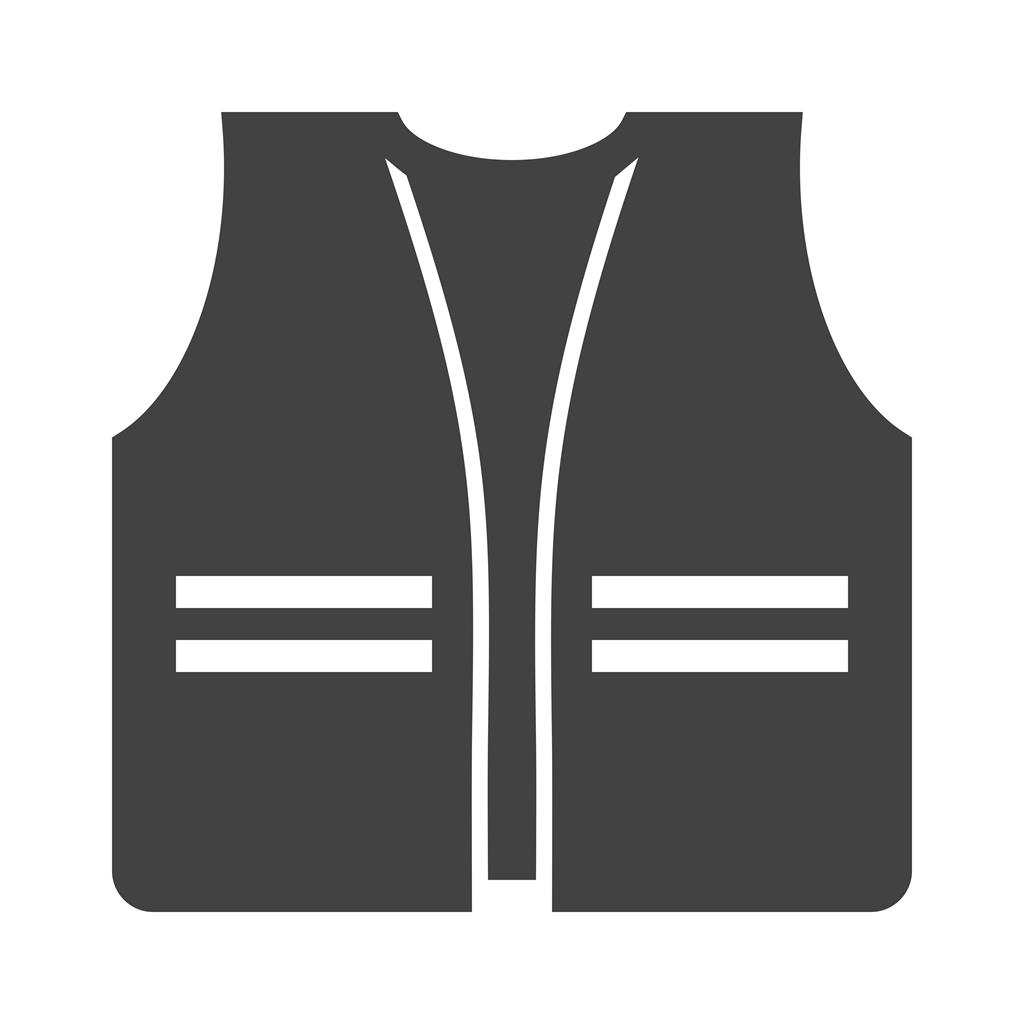 Construction Jacket Glyph Icon - IconBunny
