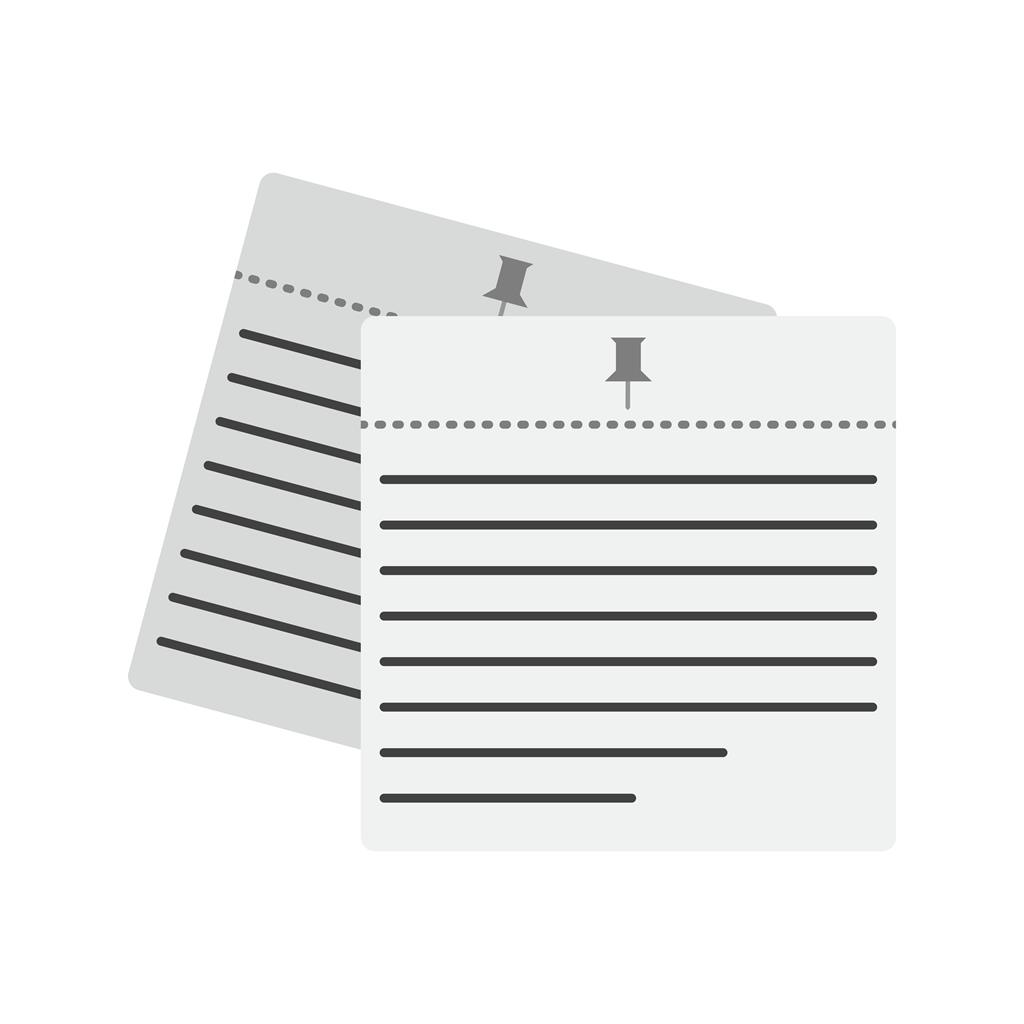 Notes Greyscale Icon