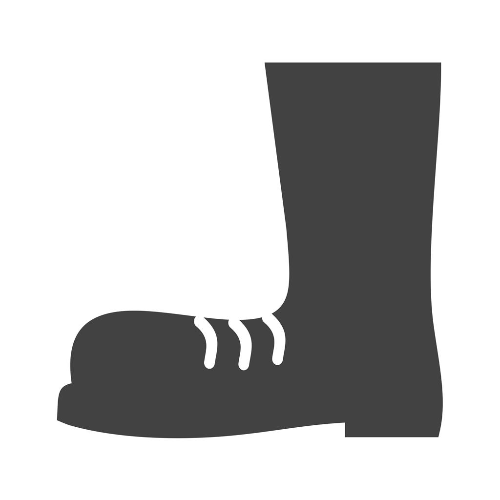 Construction boots Glyph Icon - IconBunny