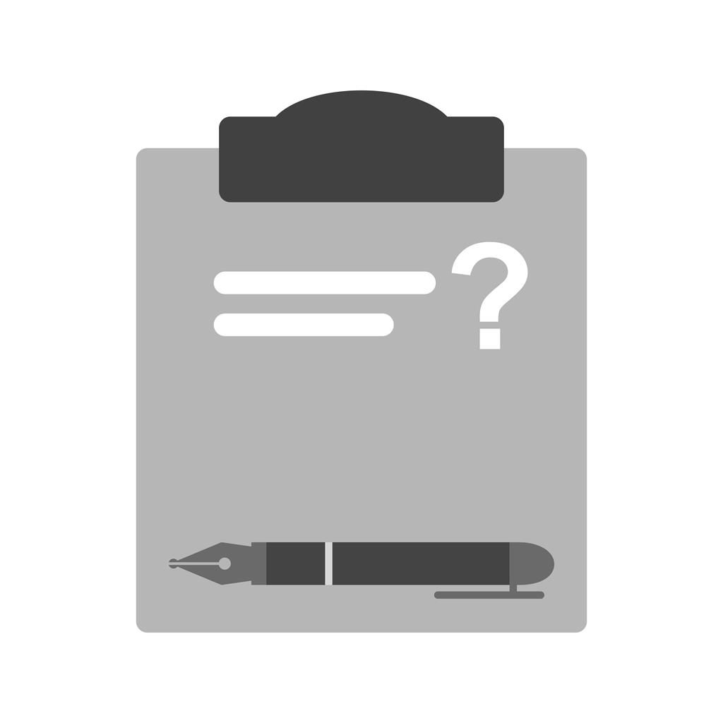 Solving Question Greyscale Icon
