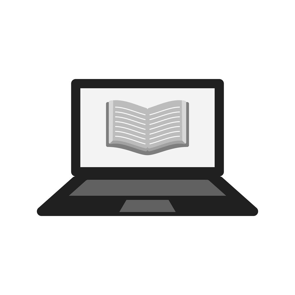 Online Books Greyscale Icon