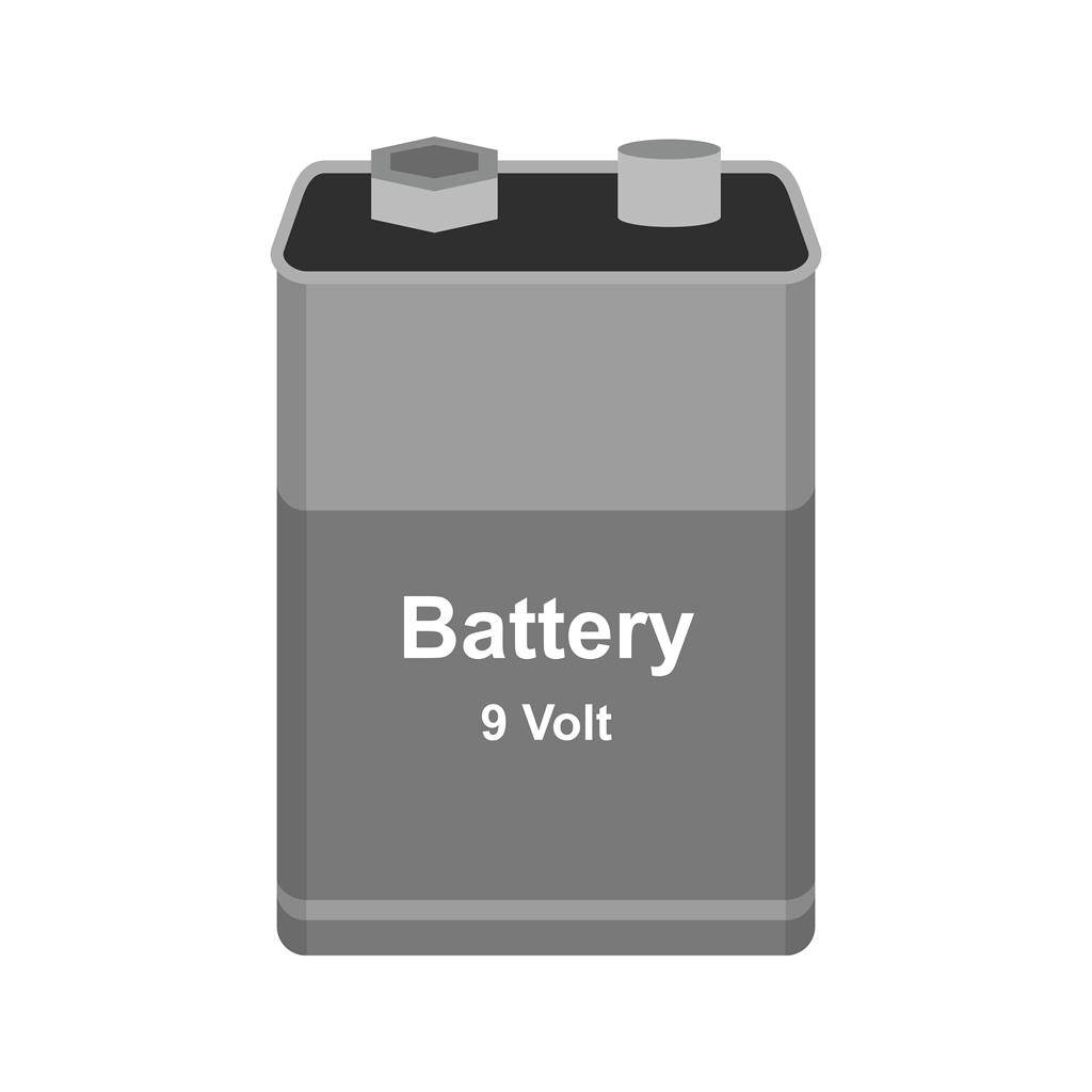 Battery I Greyscale Icon