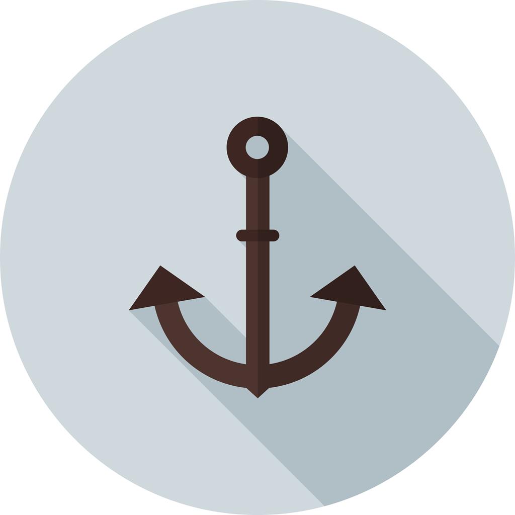 Anchor I Flat Shadowed Icon