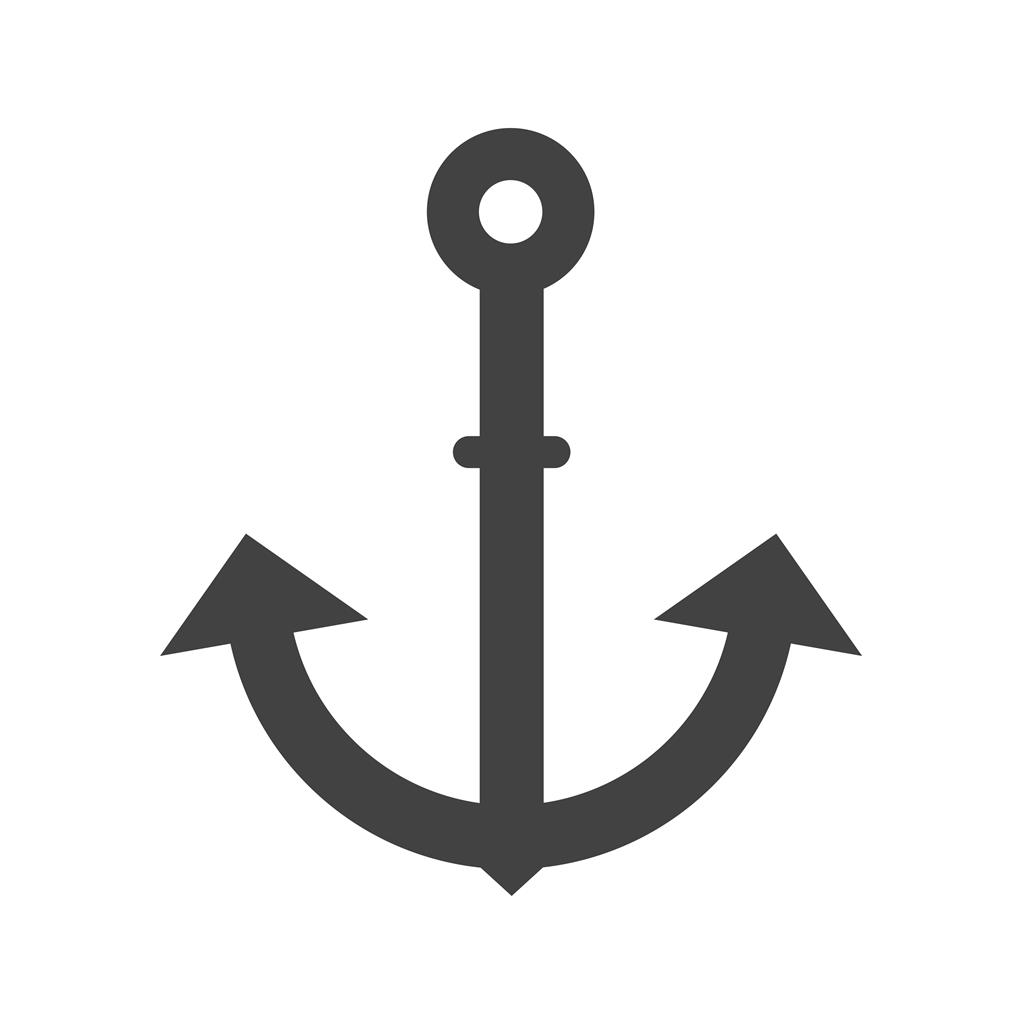 Anchor I Glyph Icon