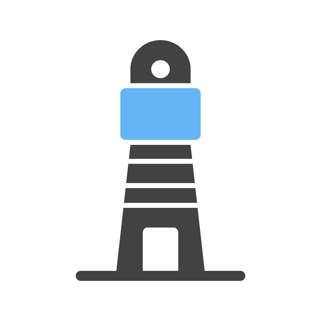 Lighthouse I Blue Black Icon
