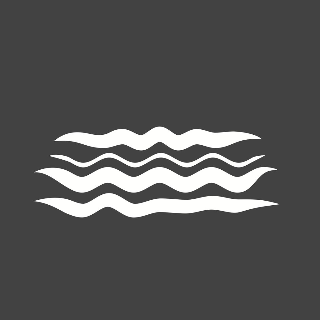 Waters Glyph Inverted Icon