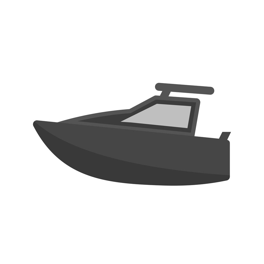 Yacht Greyscale Icon
