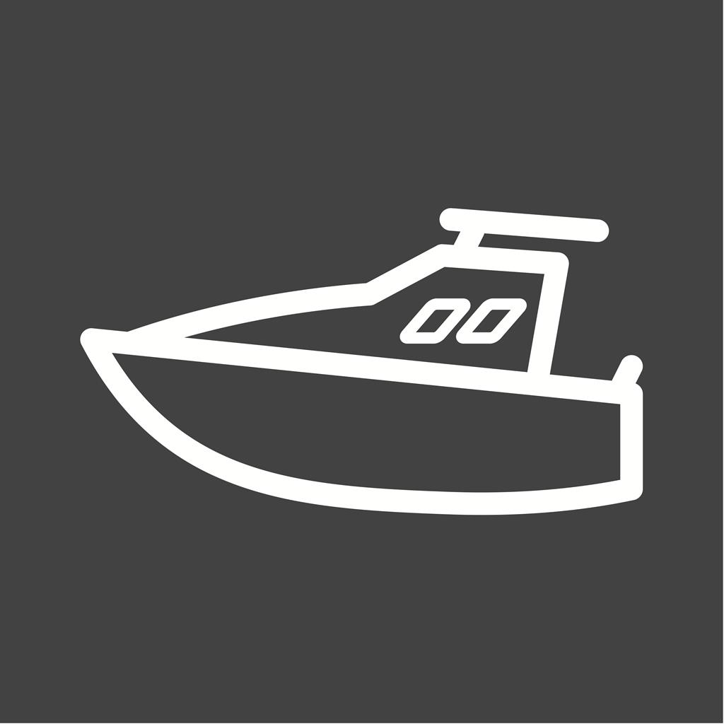 Yacht Line Inverted Icon