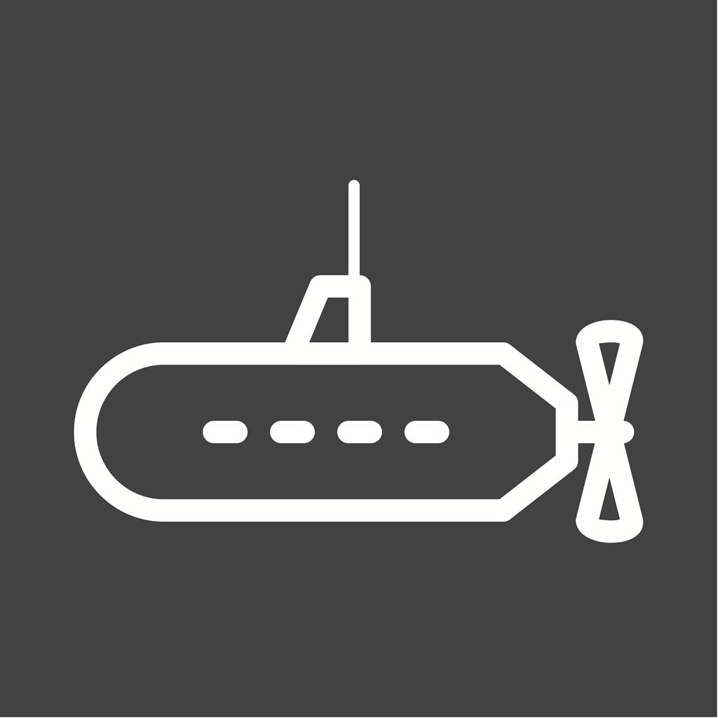 Submarine Line Inverted Icon