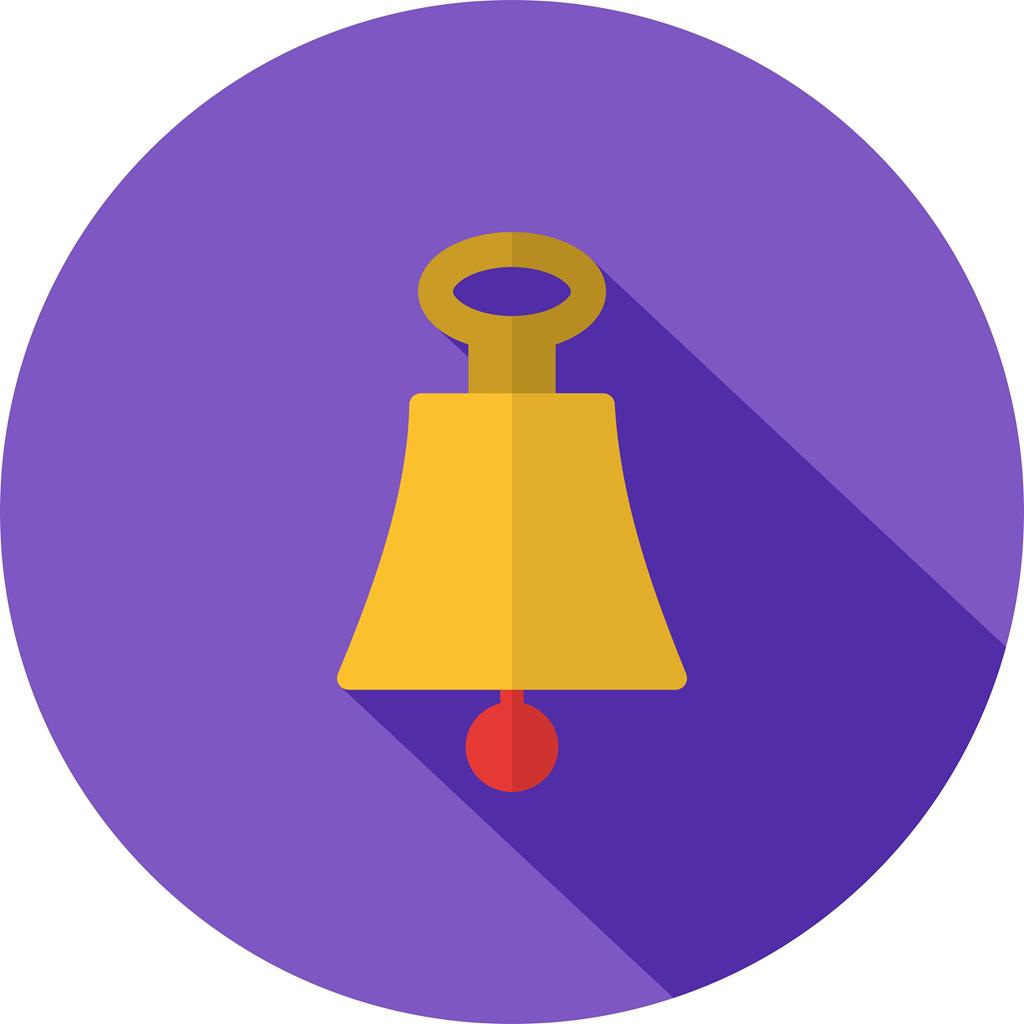 Bell Flat Shadowed Icon