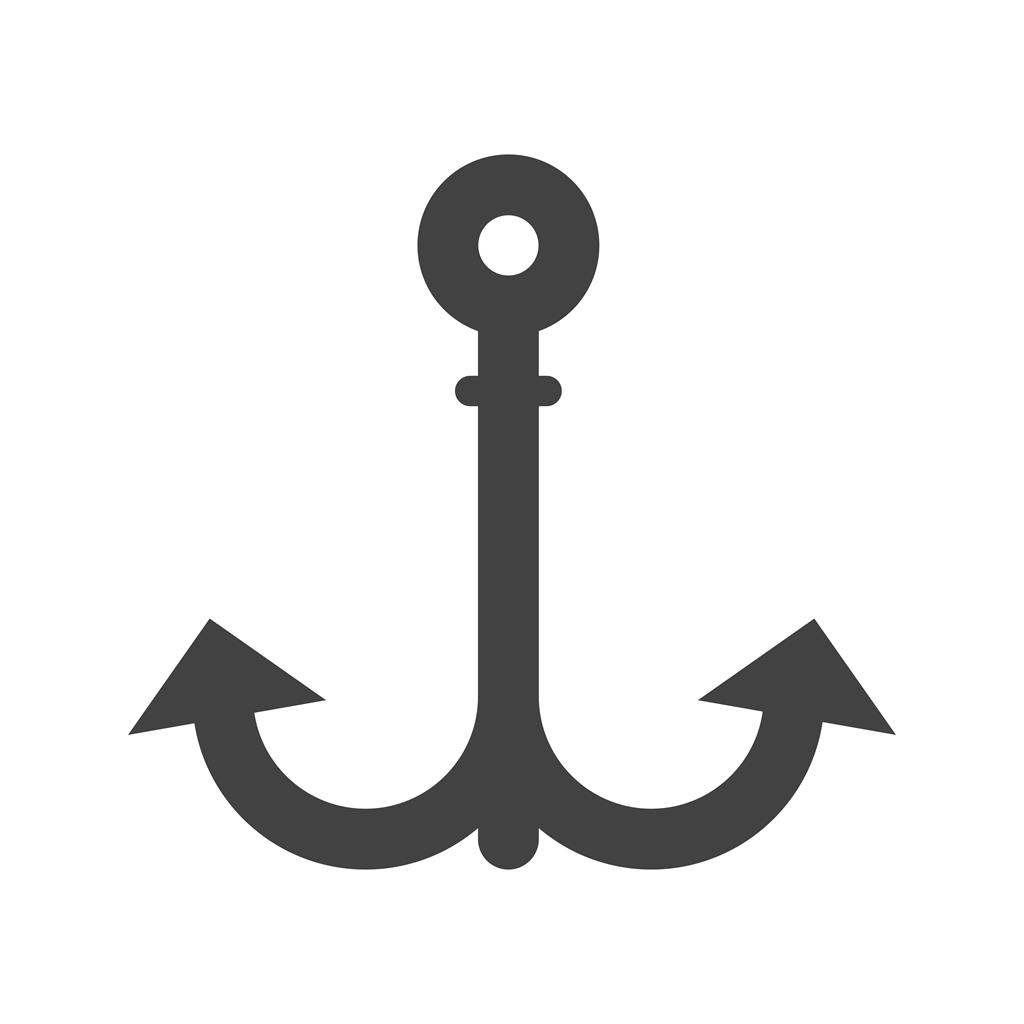 Anchor II Glyph Icon