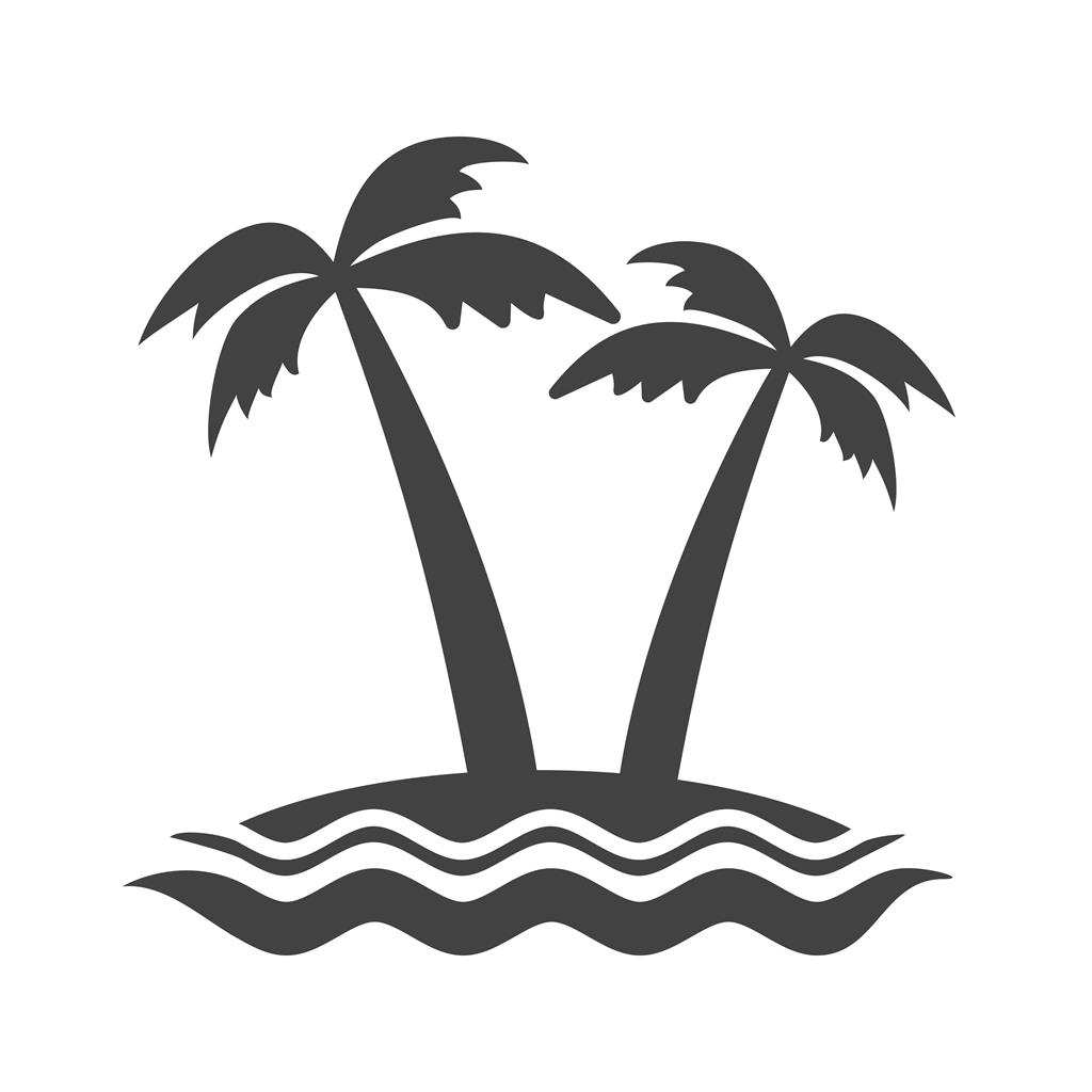 Island Glyph Icon