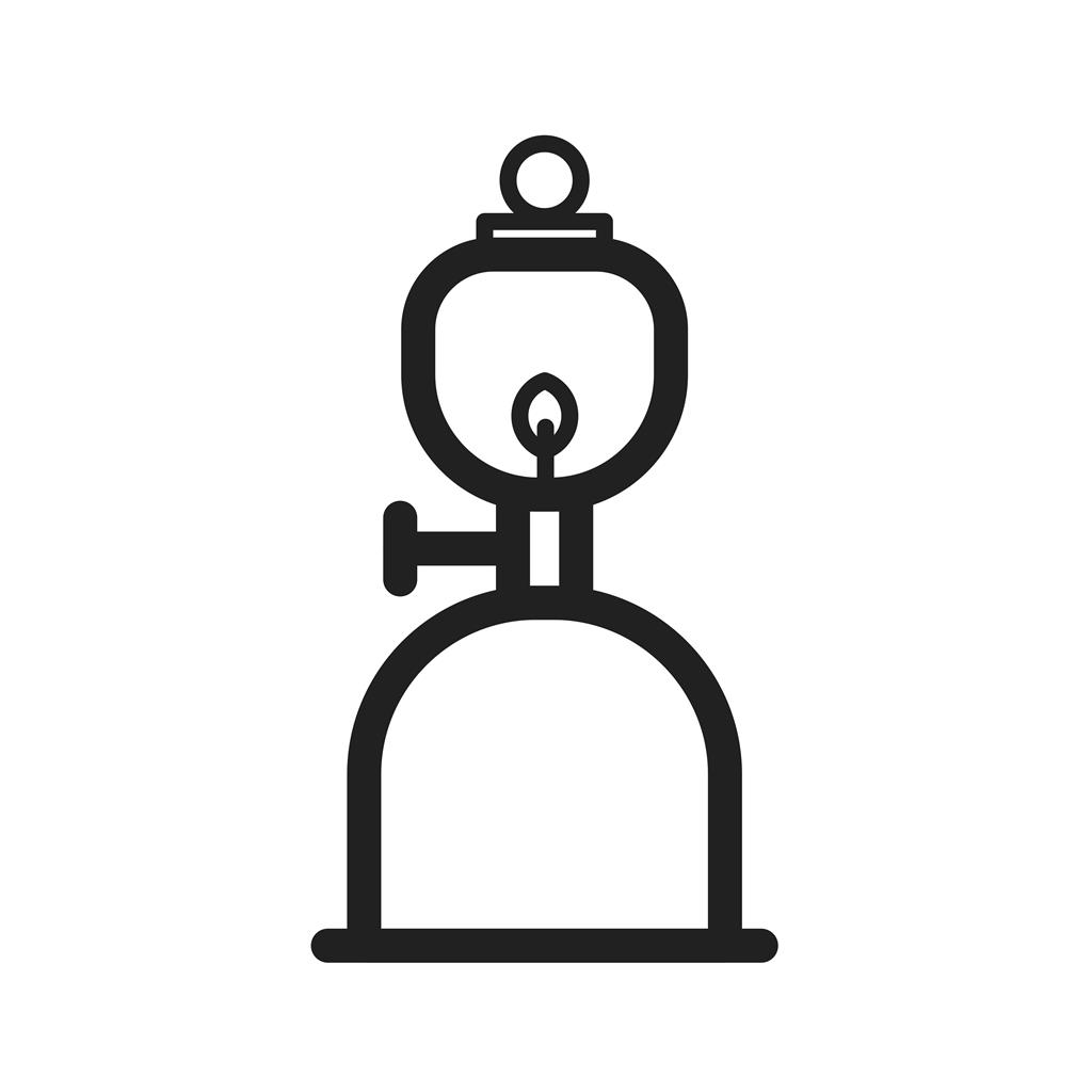 Gas Lamp Line Icon
