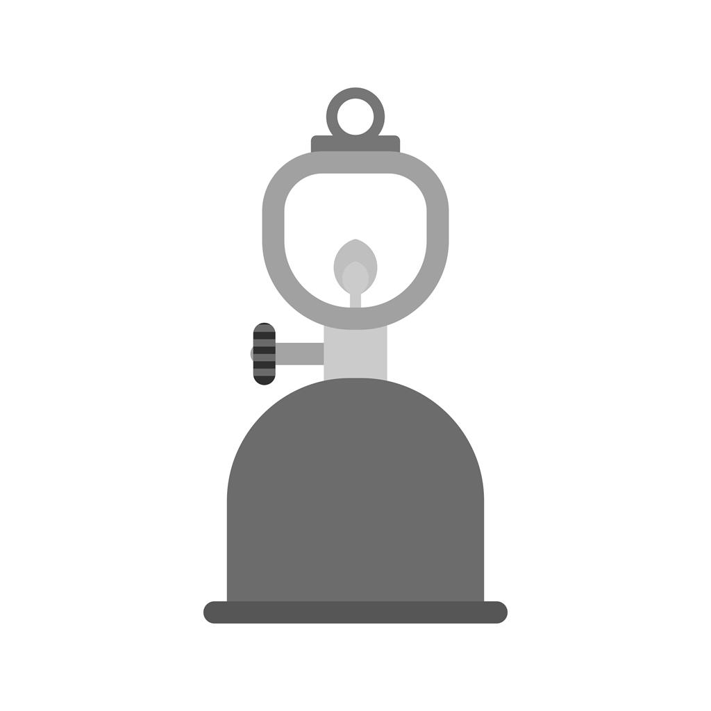 Gas Lamp Greyscale Icon