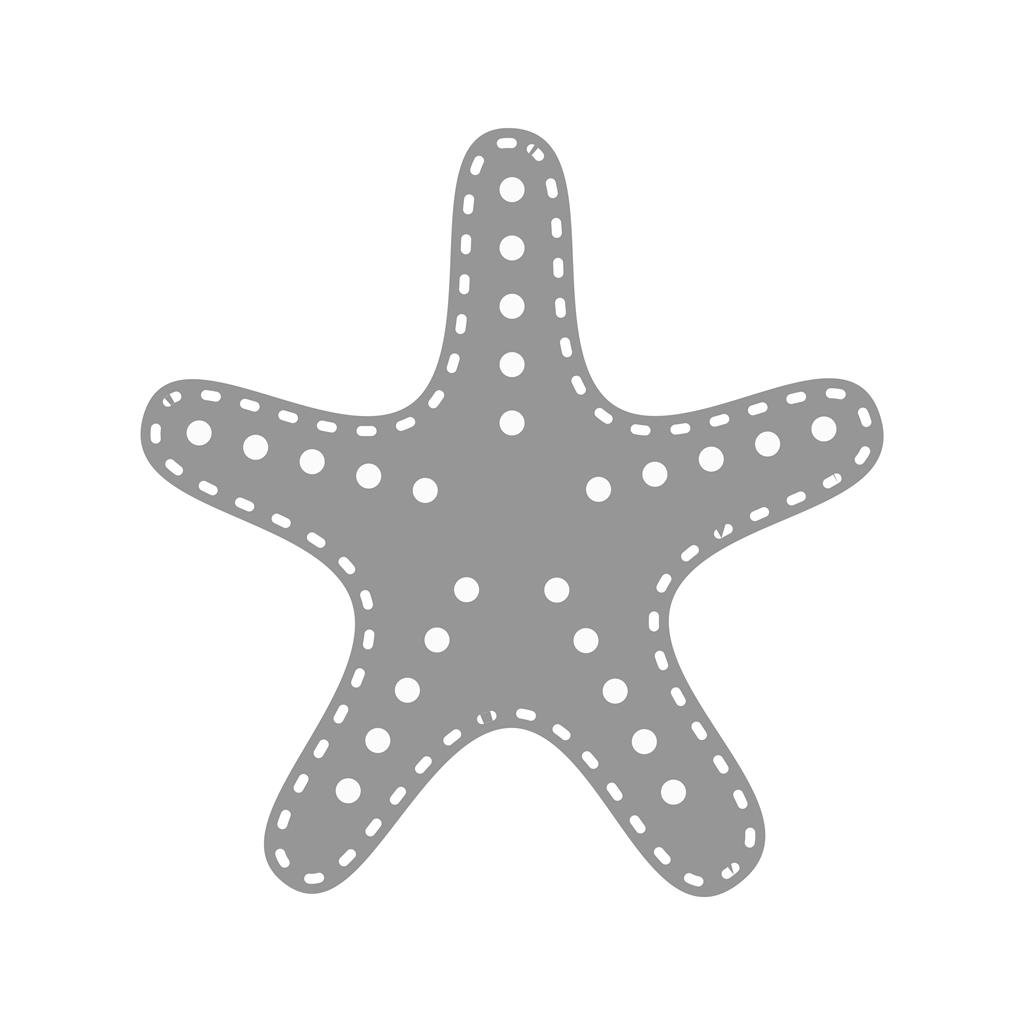 Starfish Greyscale Icon