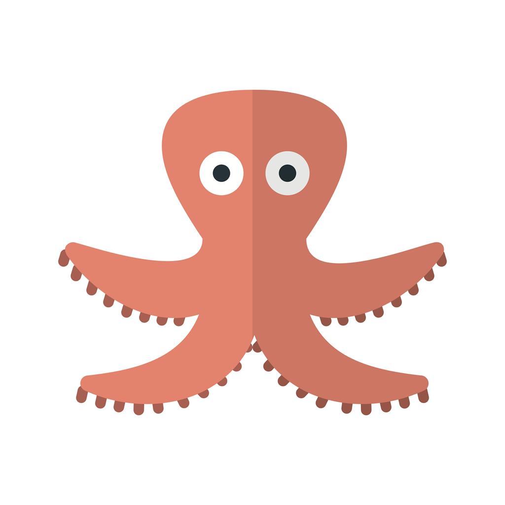 Octopus Flat Multicolor Icon