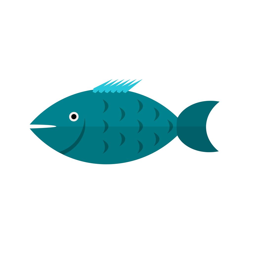 Fish Flat Multicolor Icon