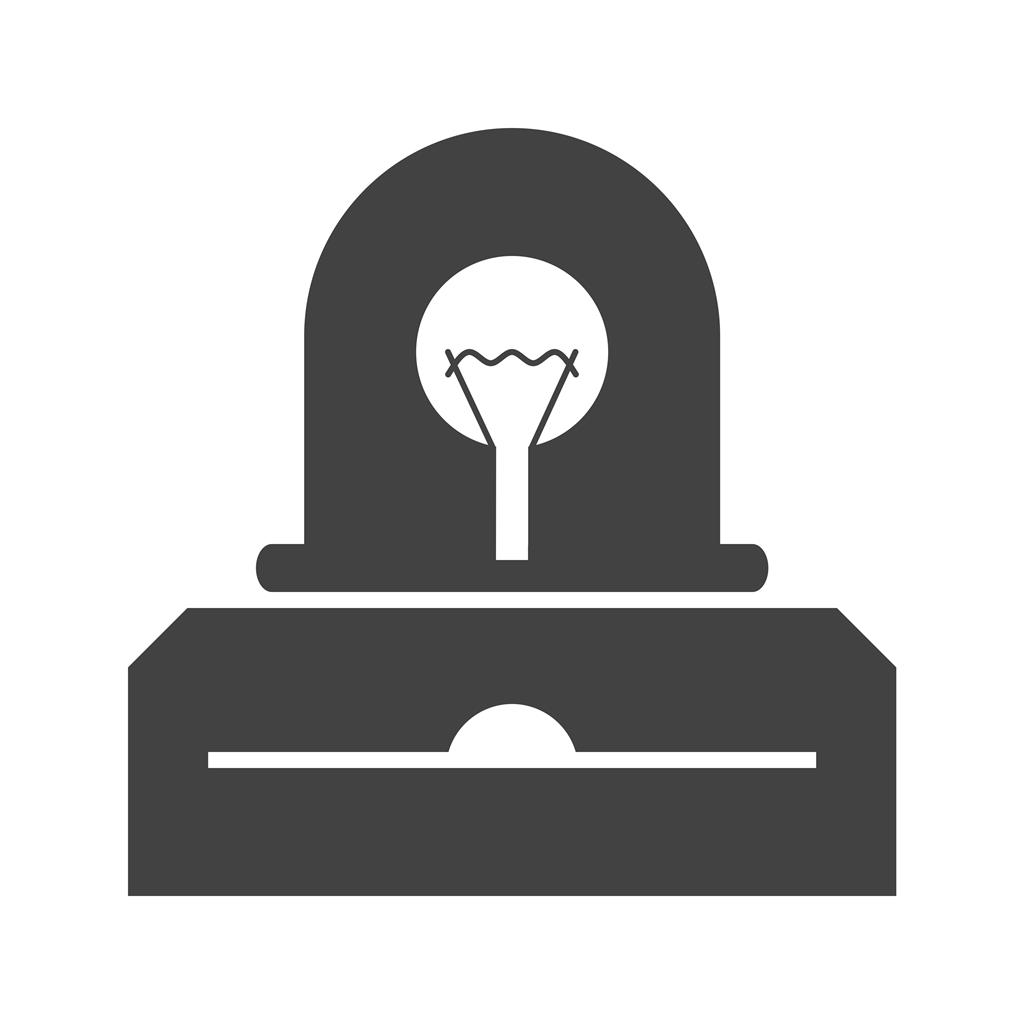 Visi Flash Light Glyph Icon - IconBunny