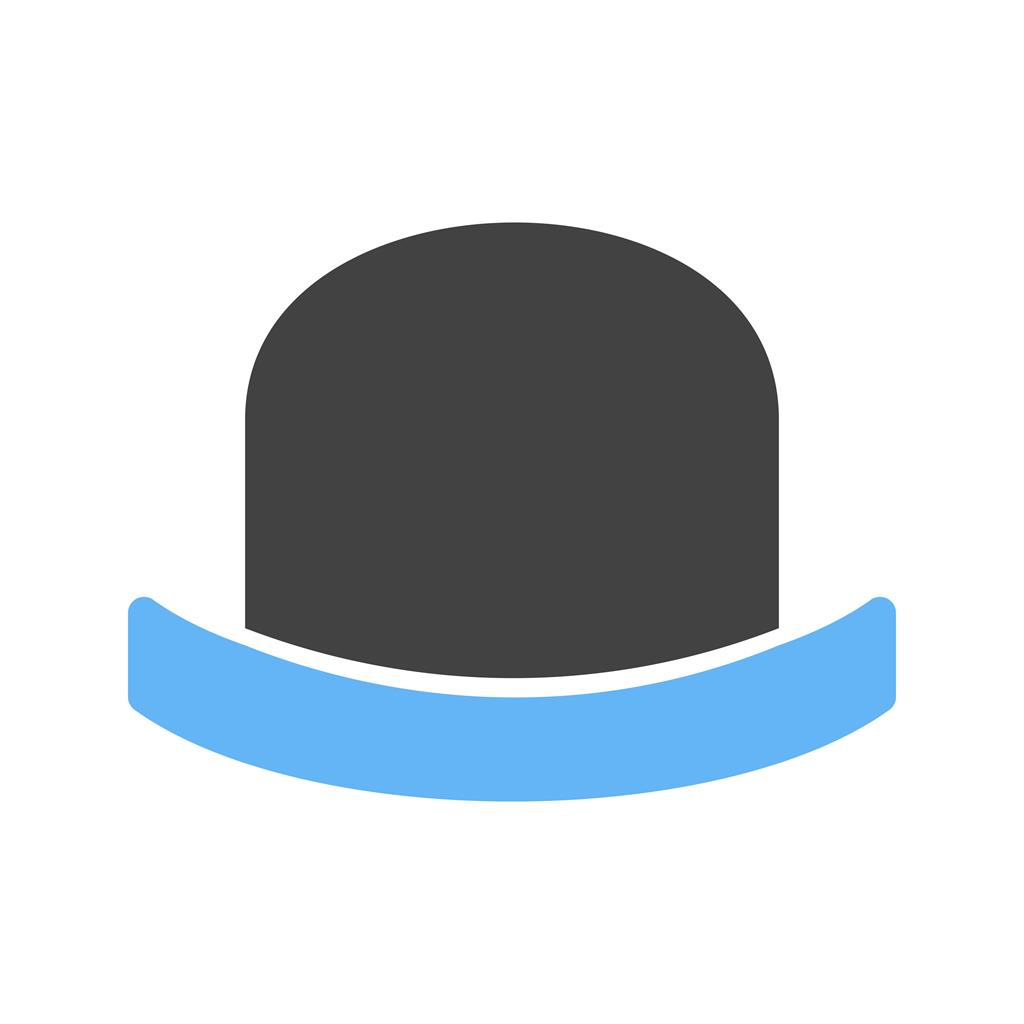 Hat II Blue Black Icon