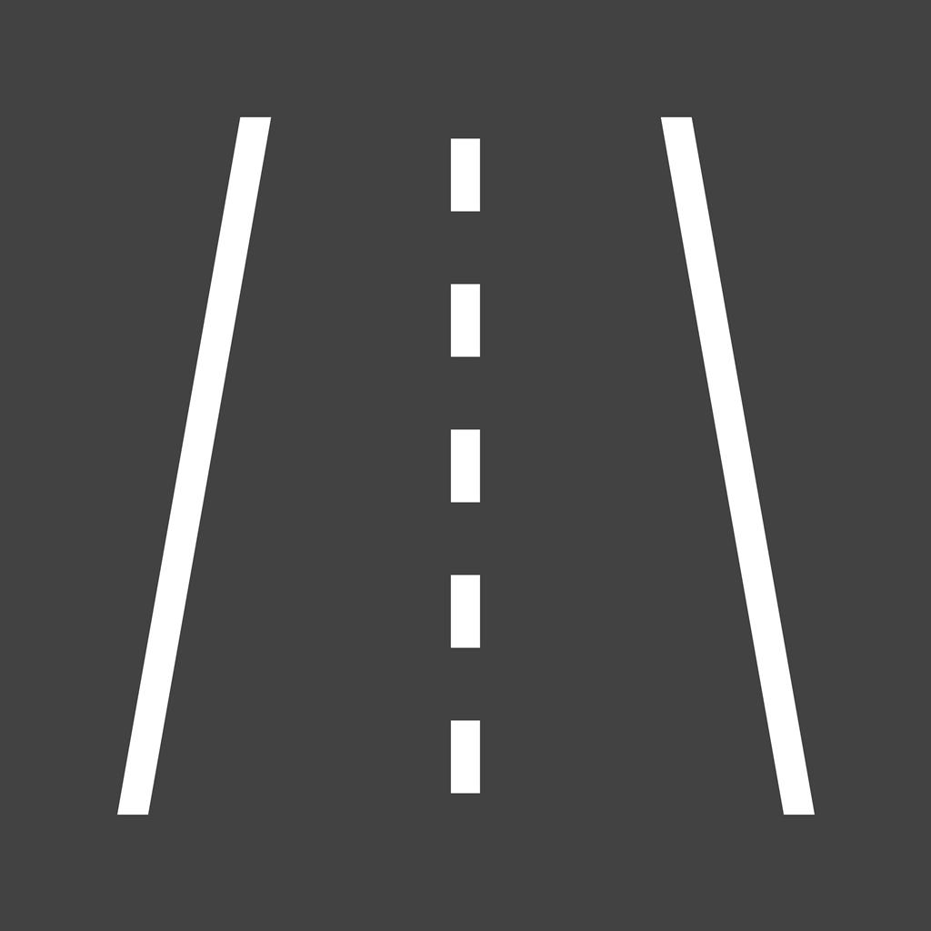 Road Line Inverted Icon - IconBunny