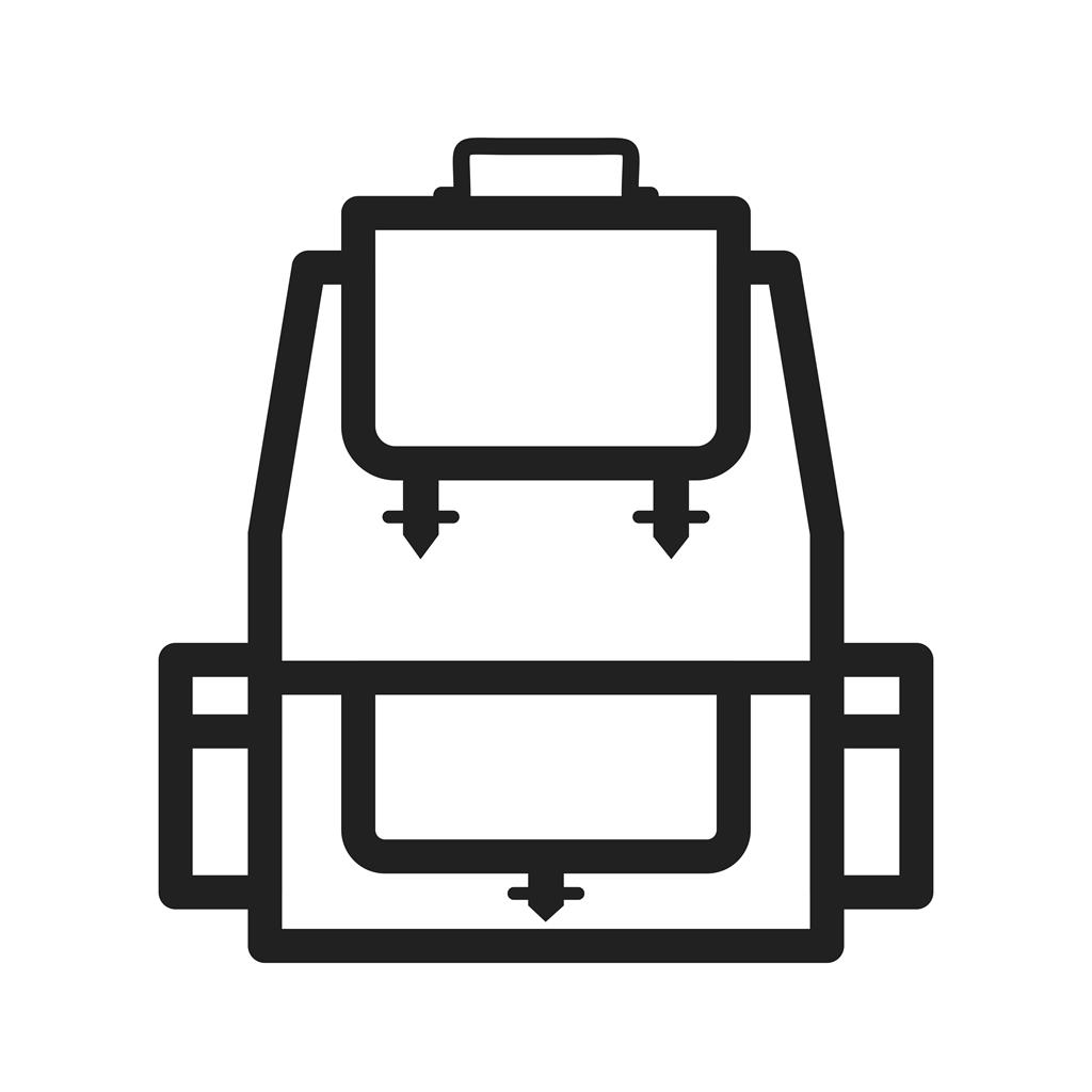 Backpack Line Icon