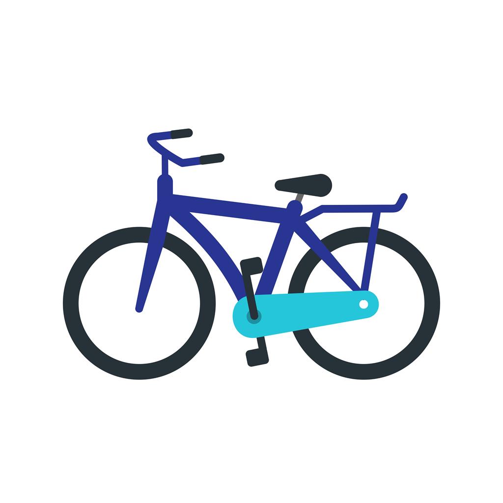 Bicycle I Flat Multicolor Icon