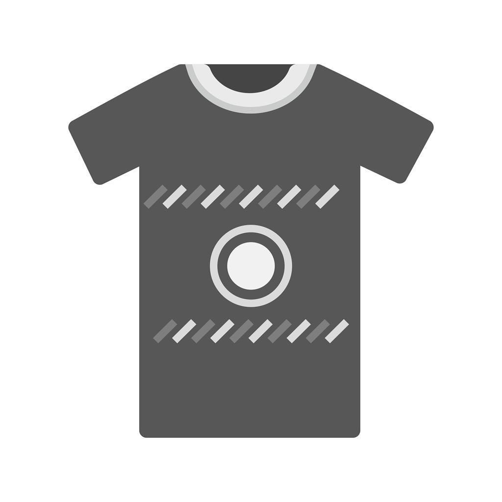 Casual Shirt Greyscale Icon