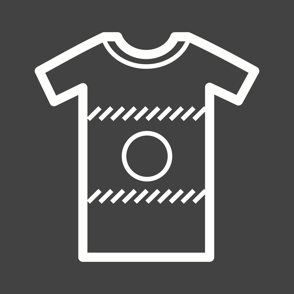Casual Shirt Line Inverted Icon