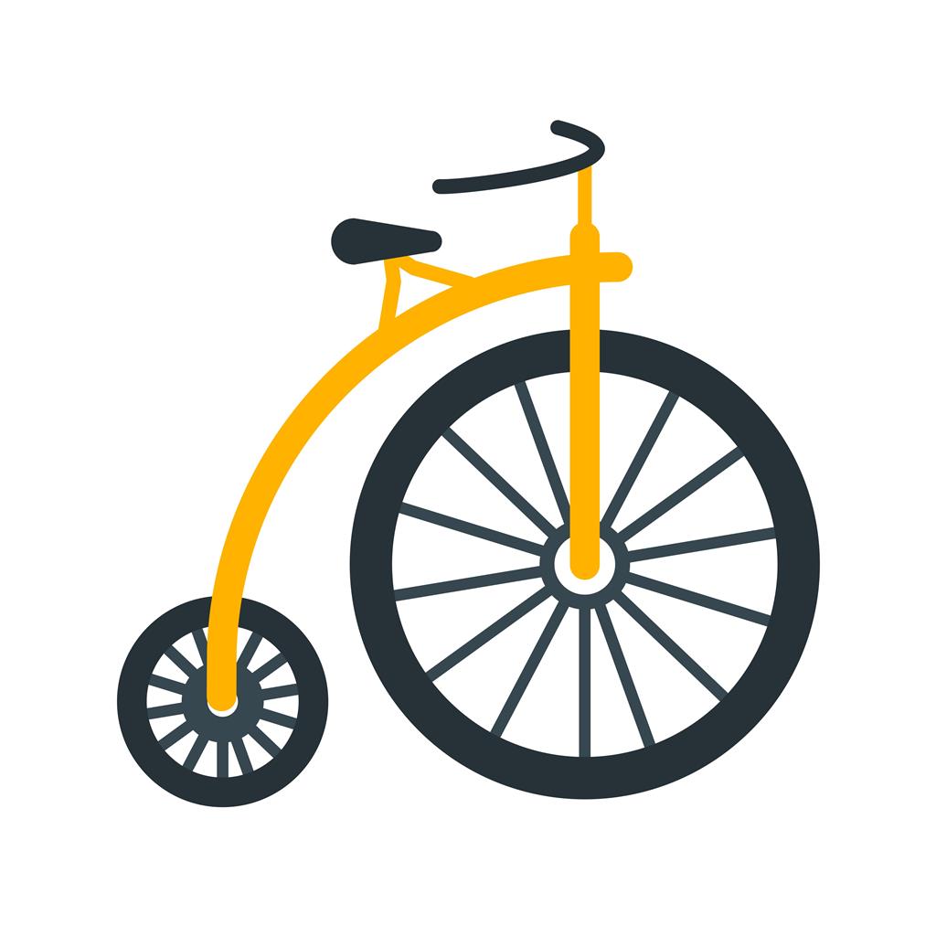 Bicycle II Flat Multicolor Icon