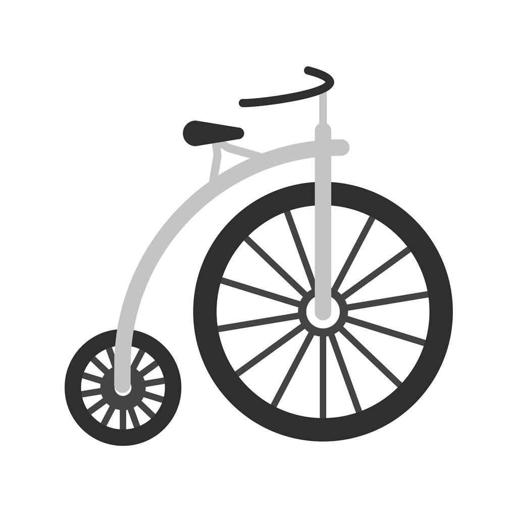 Bicycle II Greyscale Icon
