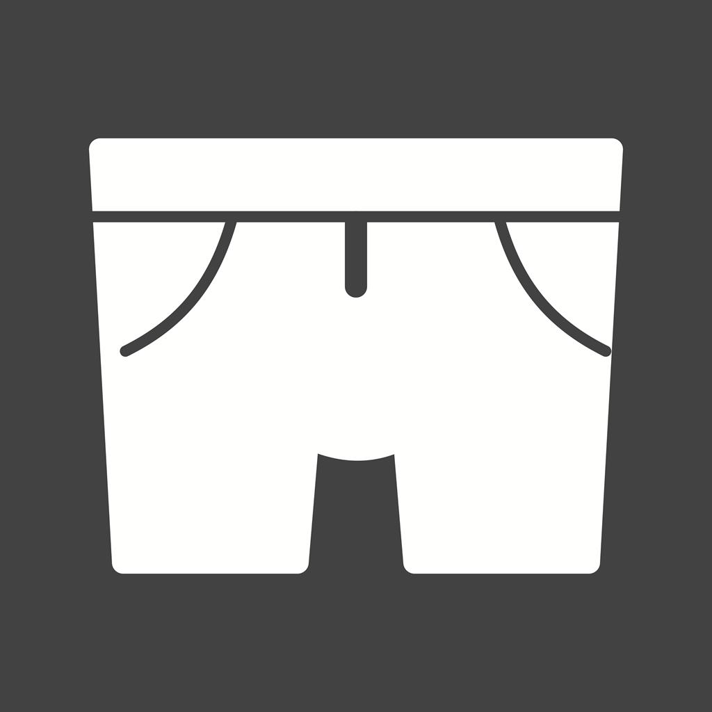 Shorts Glyph Inverted Icon