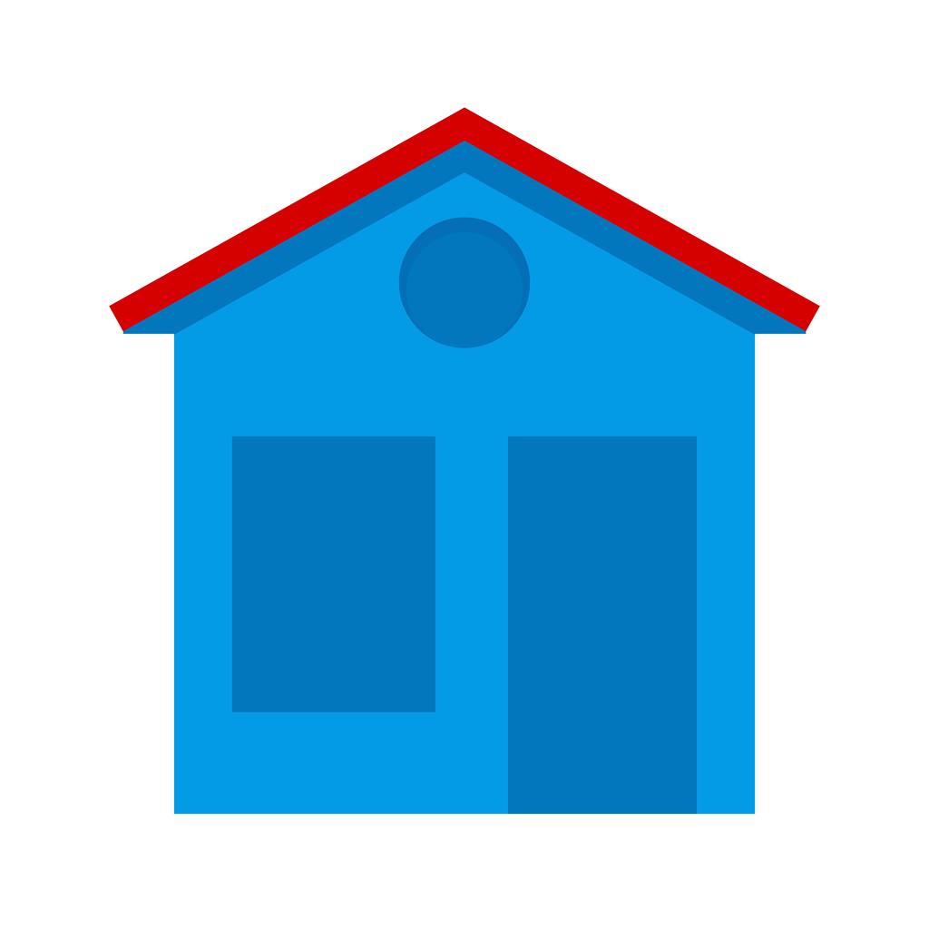 House Flat Multicolor Icon - IconBunny