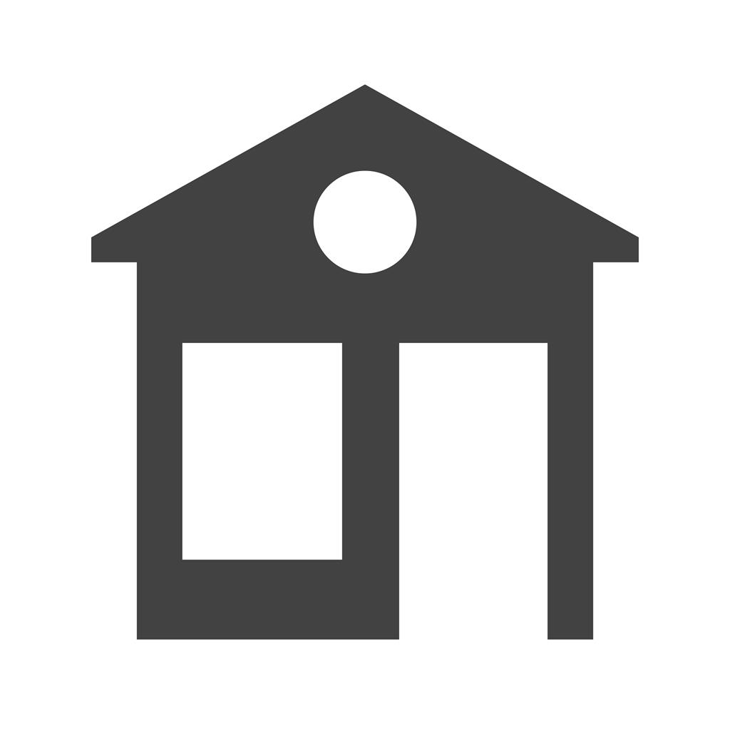 House Glyph Icon - IconBunny