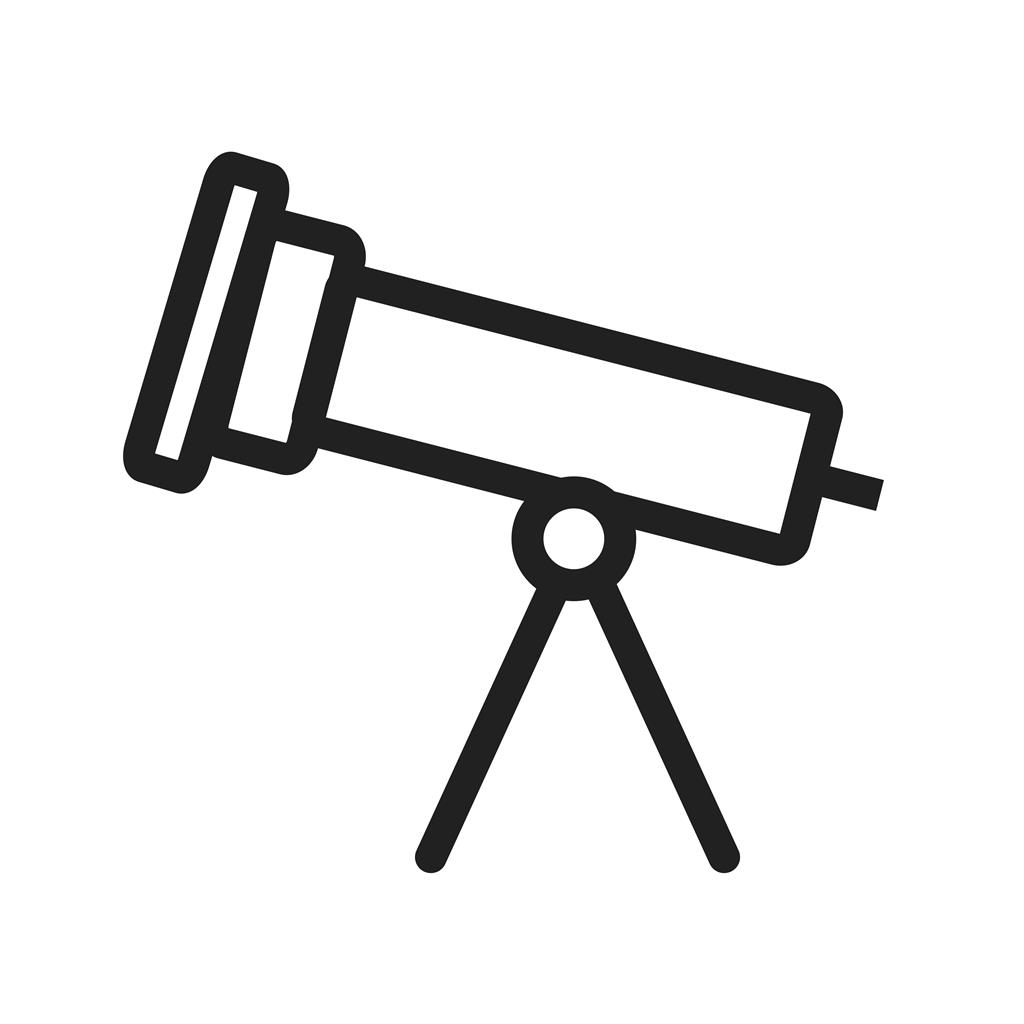 Telescope Line Icon