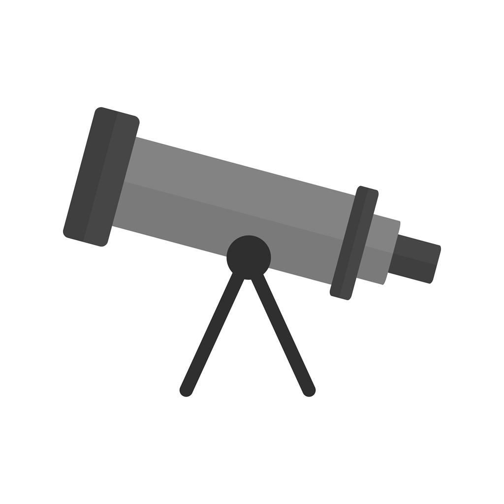 Telescope Greyscale Icon