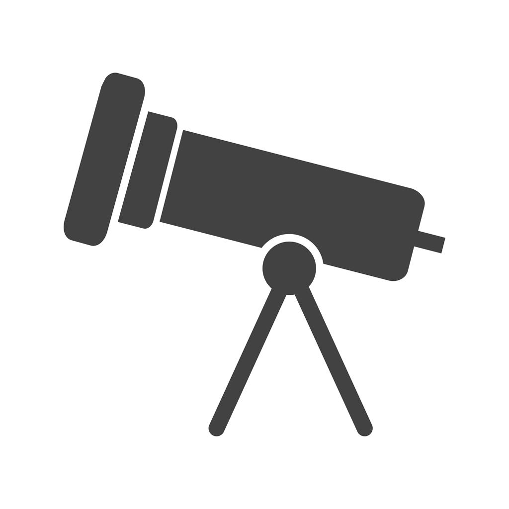 Telescope Glyph Icon