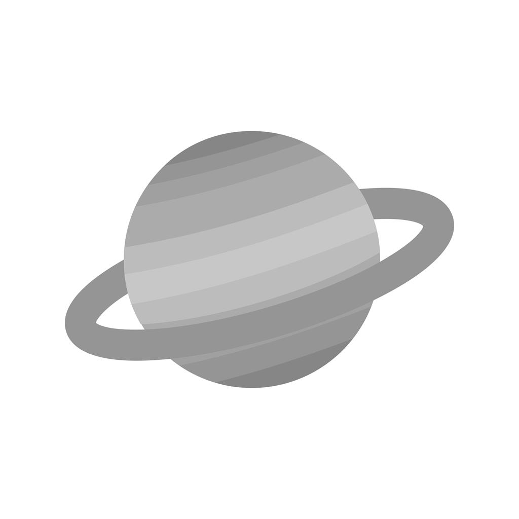 Planet I Greyscale Icon