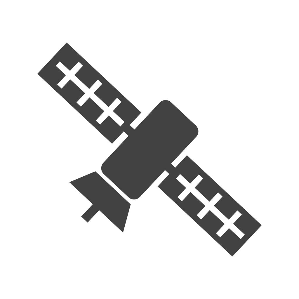 Satellite I Glyph Icon